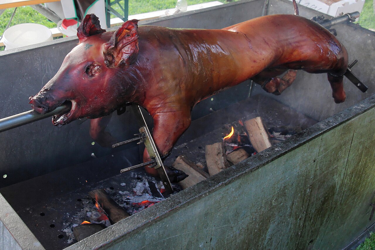 Spanferkel vom Grill